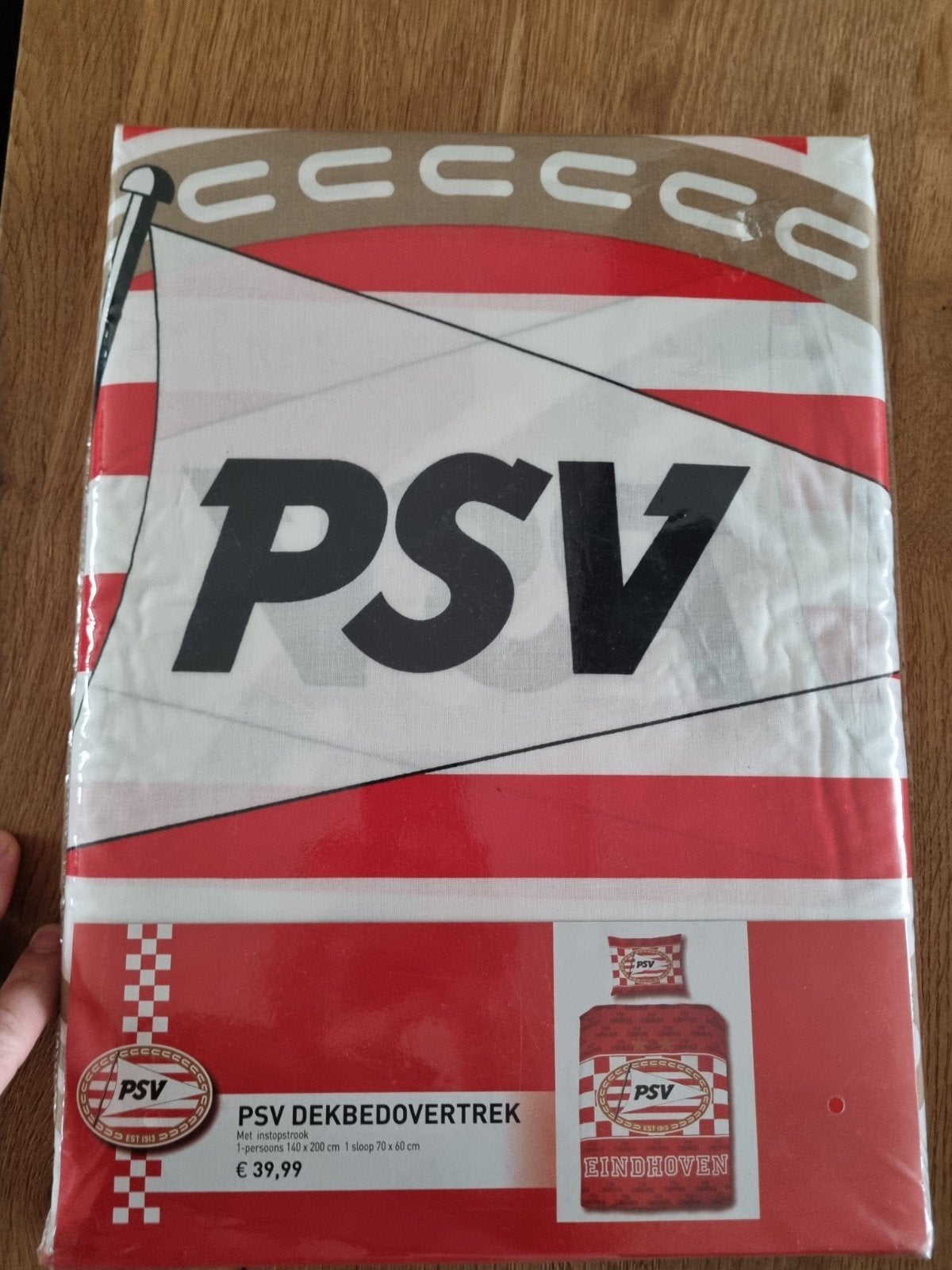 PSV Dekbedovertrek 1-persoons 140x200 cm met sloop, Ophalen, Overige merken, Jongetje of Meisje, Nieuw