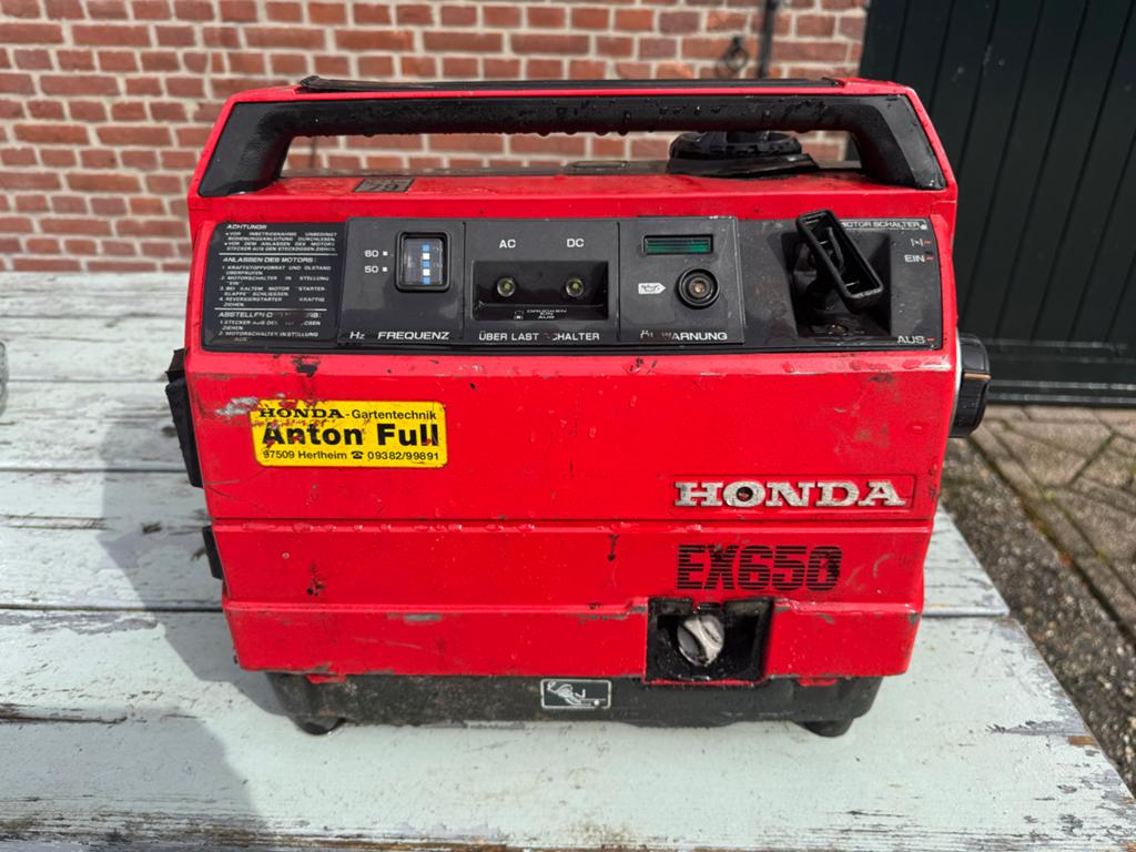 Honda EX650 Benzine Aggregaat - Compact en Betrouwbaar, Ophalen of Verzenden, Gebruikt