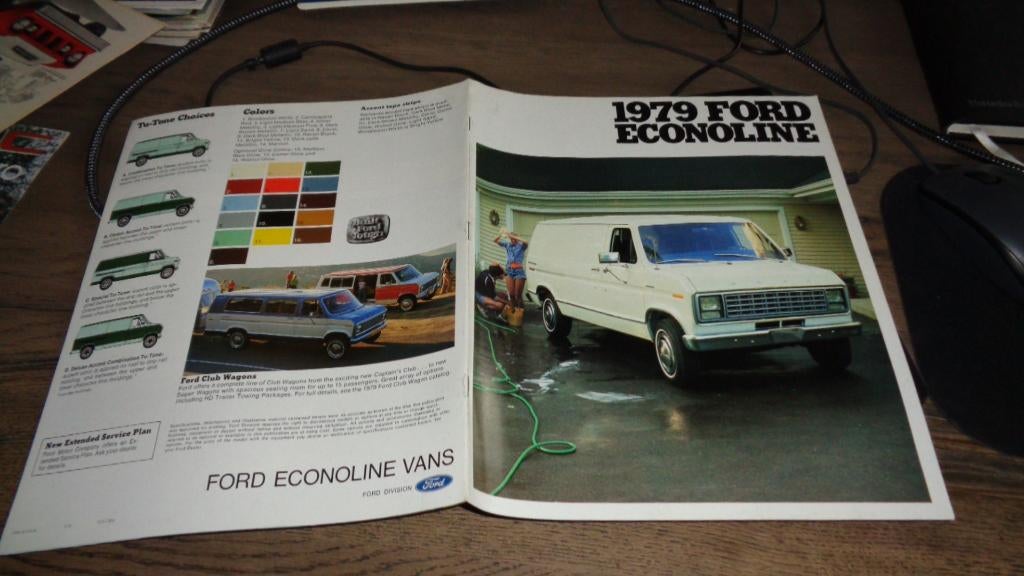USA Folder FORD ECOLINE  1979, Verzenden, Zo goed als nieuw, Ford