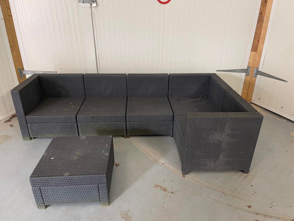 Leuke tuinset, Ophalen, 5 zitplaatsen, Kunststof, Gebruikt