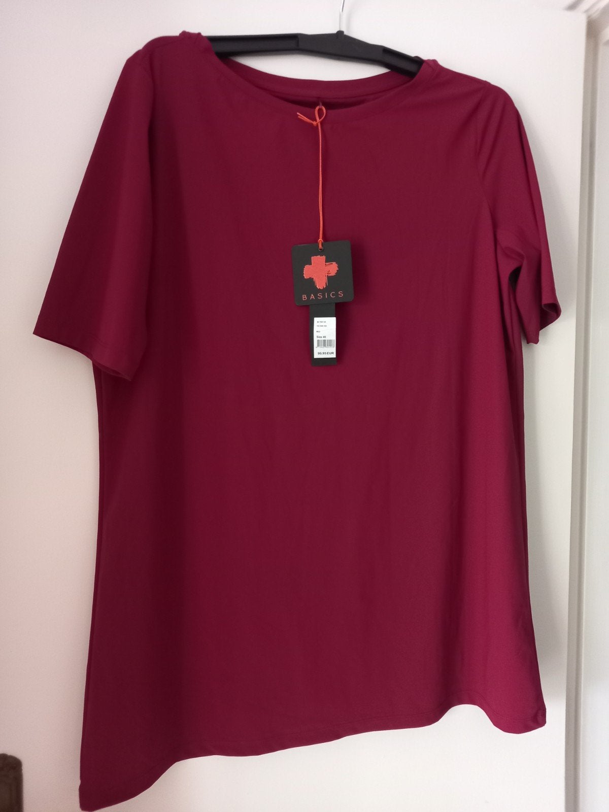 Plus basics shirt maat 46.bordeau rood., Kleding | Dames, Grote Maten, Ophalen of Verzenden, Nieuw, Shirt of Top