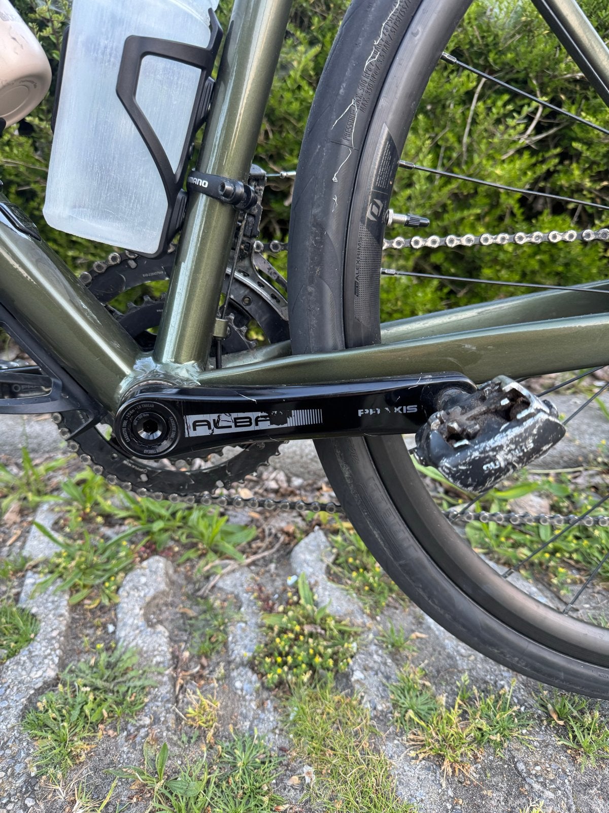 Praxis Alba Crankstel met Pedalen (GRX 11 speed), Crankstel of Pedalen, Gebruikt, Ophalen of Verzenden, Aluminium