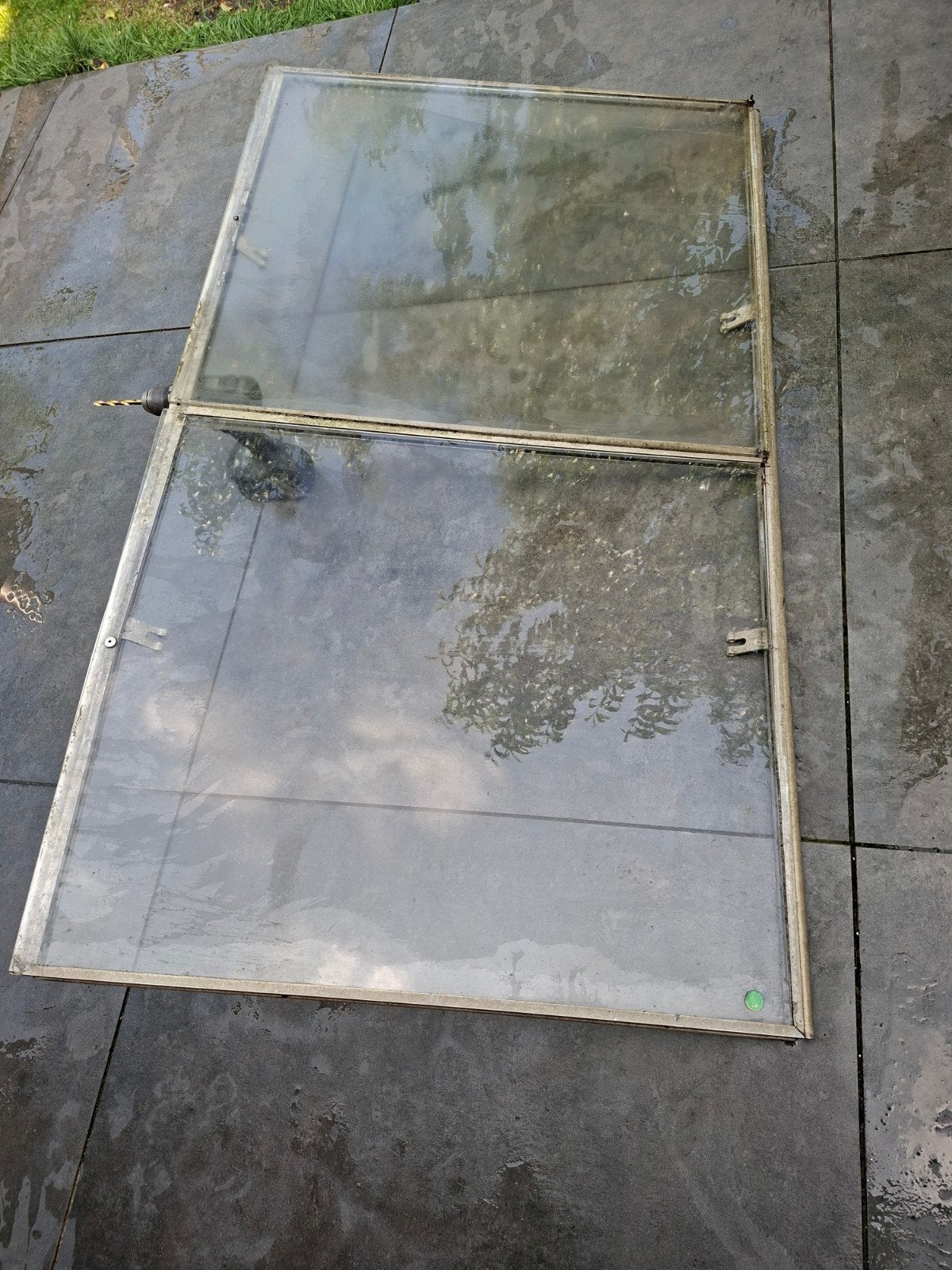 plexiglas ramen + plexiglas (ramen) panelen/platenn, Ophalen of Verzenden, Gebruikt, Metaal, Overige typen