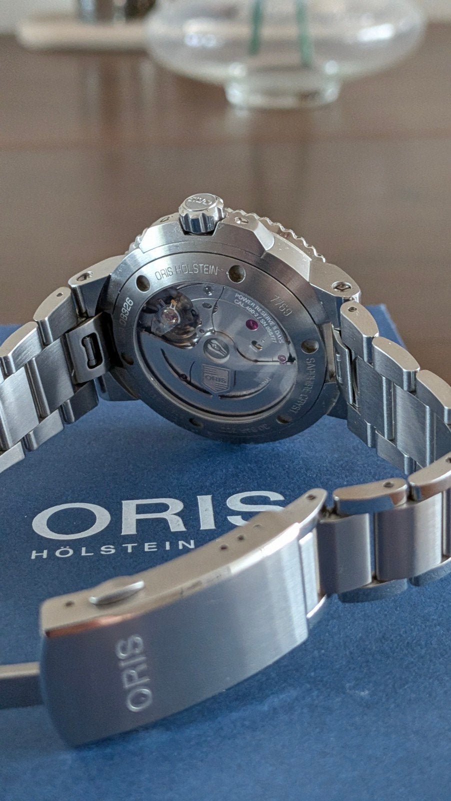 Oris Aquis Date Kal.400 van 29-7-2025 Z.g.a.n (Gar.tot 2035), Sieraden, Tassen en Uiterlijk, Horloges | Heren, Overige merken