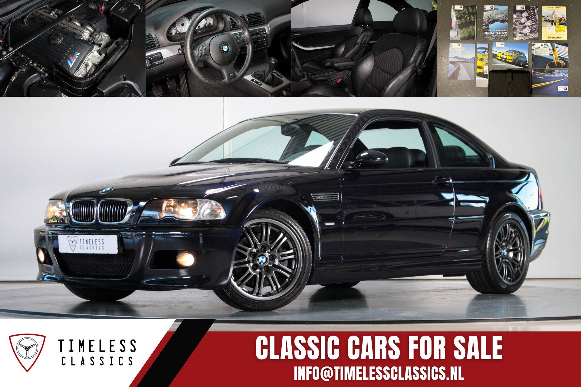2005 BMW M3 E46 Manual | 1 Eigenaar, Achterwielaandrijving, Gebruikt, Zwart, Blauw
