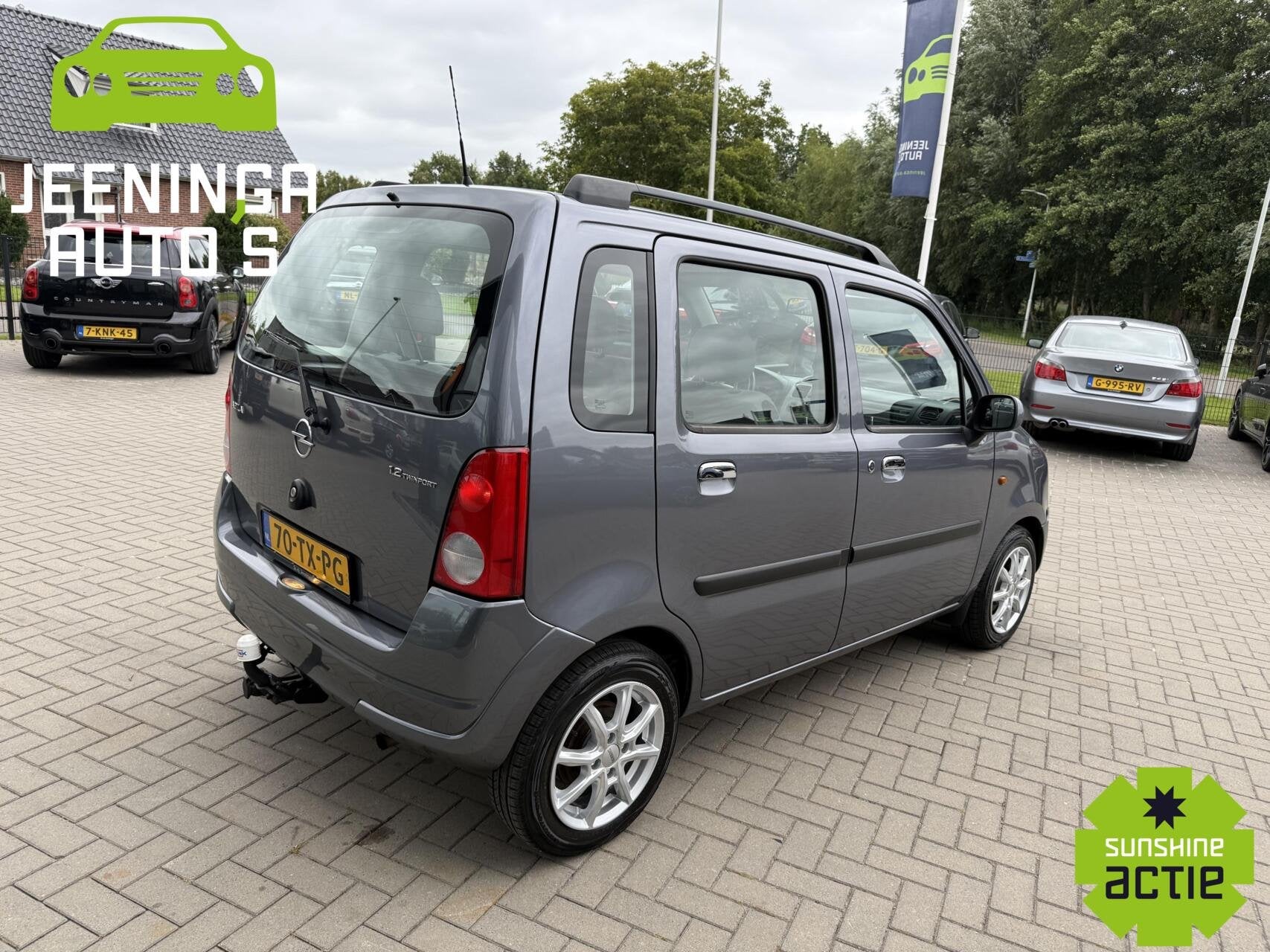 Opel Agila 1.2-16V Temptation|Airco|Trekhaak|NAP, Auto's, Voorwielaandrijving, Stof, Zwart, 4 cilinders