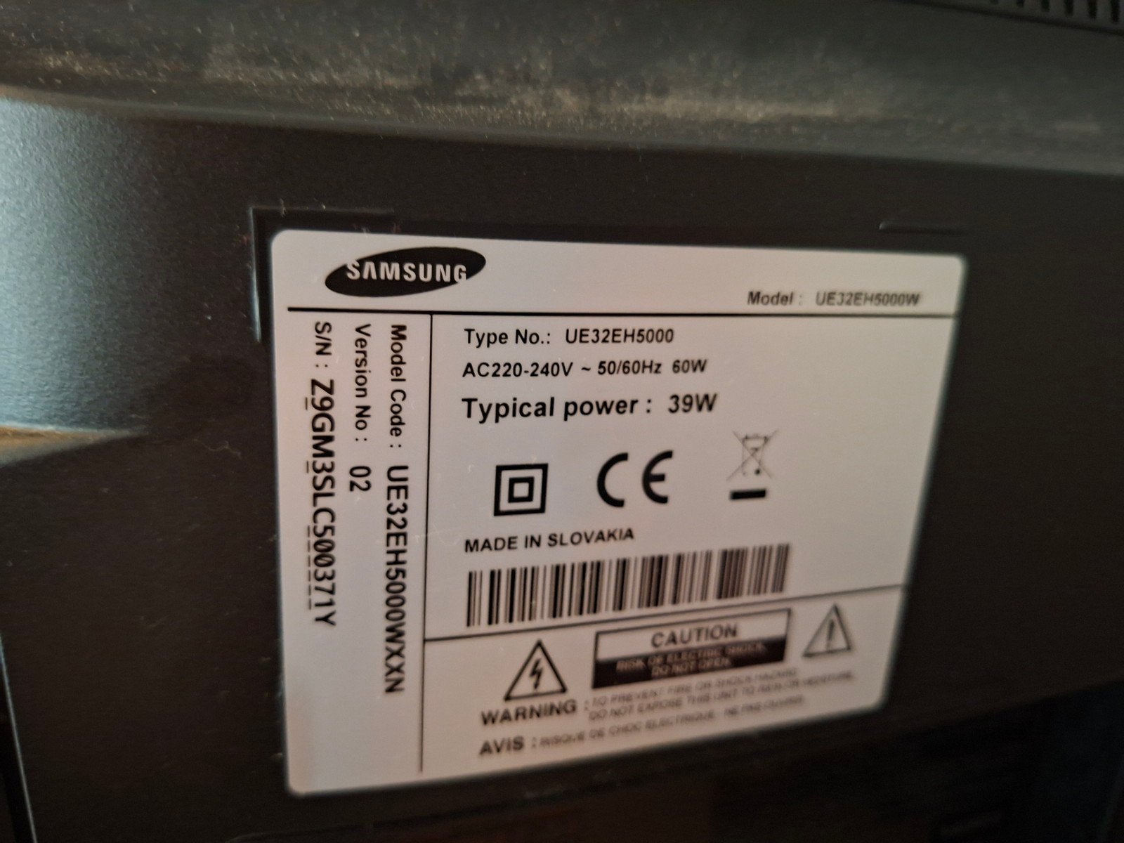 Samsung UE32EH5000W TV - Mooi en functioneel, Samsung, Full HD (1080p), Gebruikt, LED