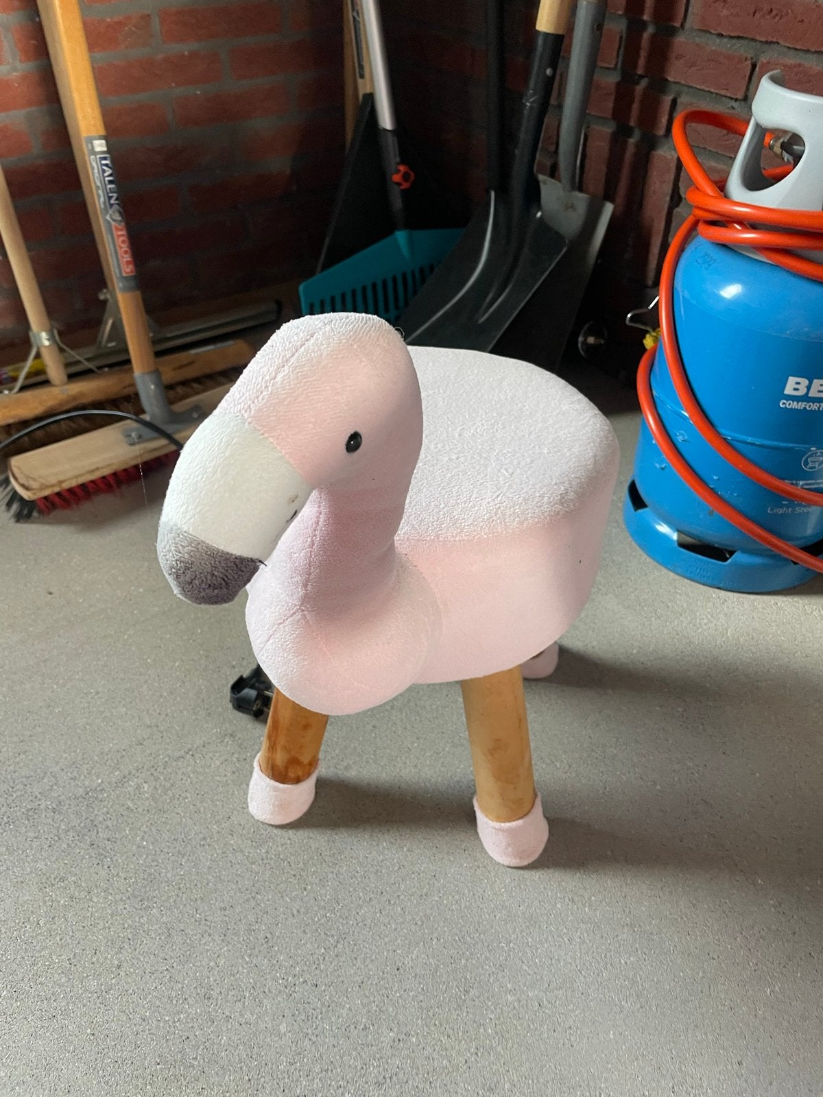 Roze flamingo krukje voor kinderkamer, Ophalen of Verzenden, Zo goed als nieuw, Hout