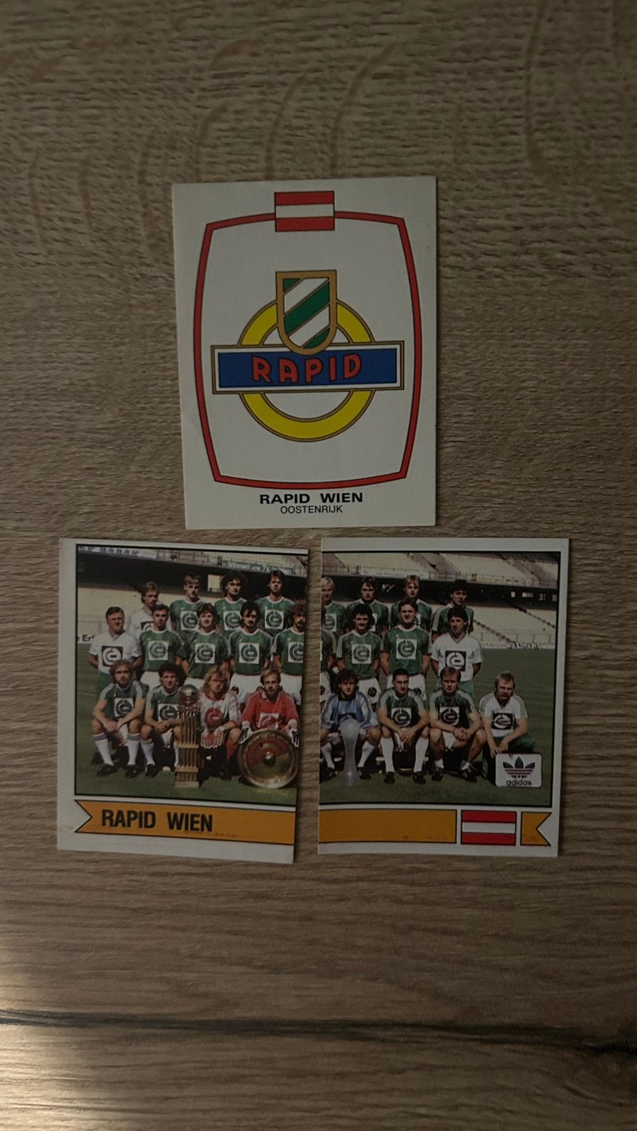 Panini Voetbal 88 plaatjes Rapid Wien 3x, Verzenden, Zo goed als nieuw, Meerdere plaatjes
