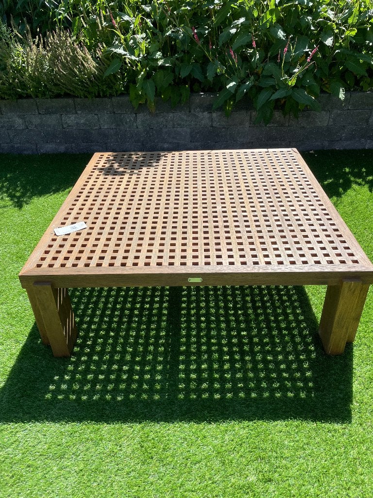 Teak houten salontafel voor buiten, Ophalen, Nieuw, Vierkant, Teakhout