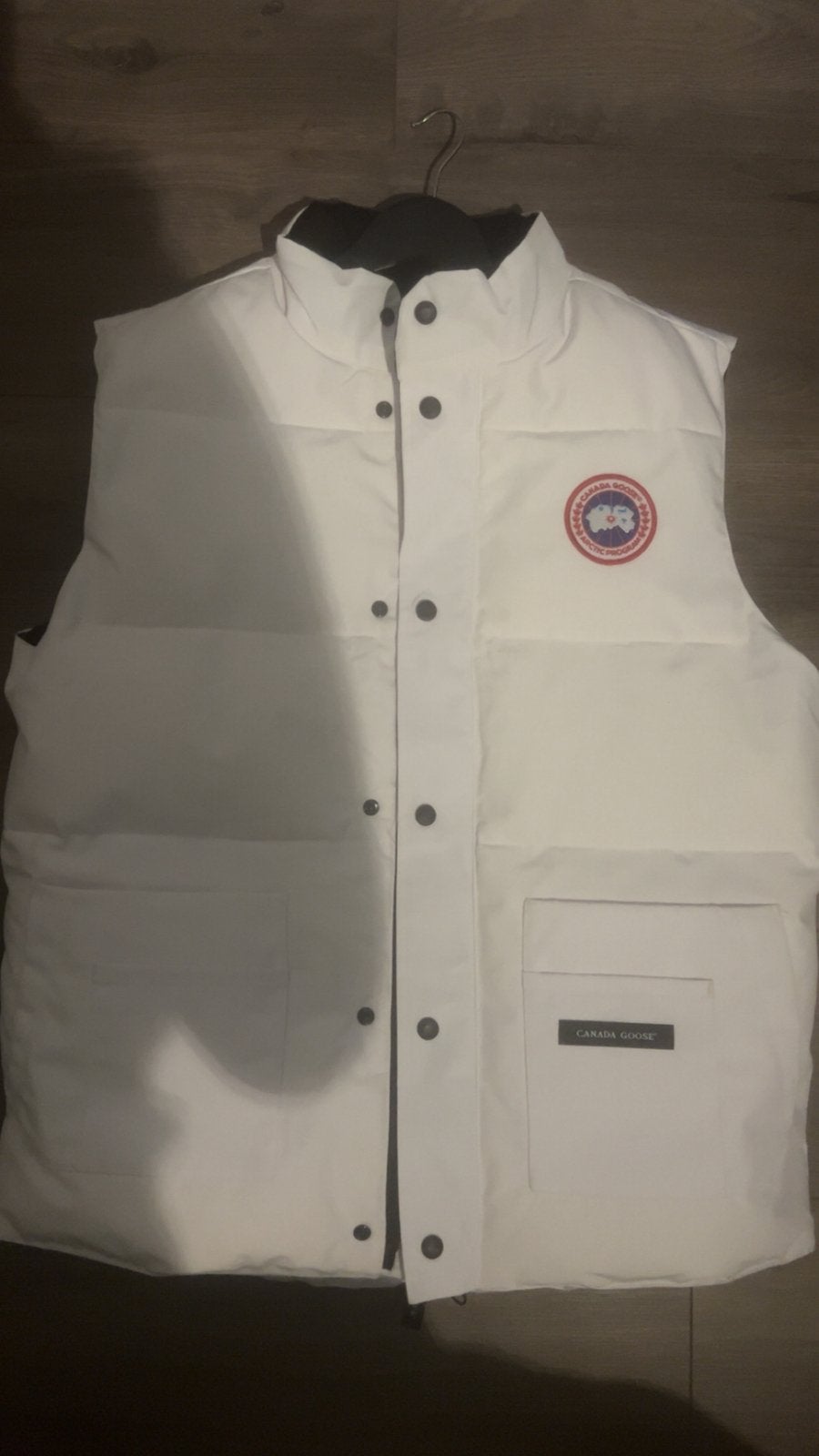 Canada goose bodywarmer freestyle, Kleding | Heren, Ophalen of Verzenden, Zo goed als nieuw, Wit
