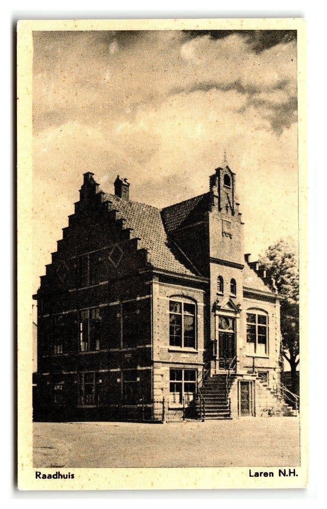 Laren, Raadhuis, Verzenden, 1940 tot 1960, Ongelopen, Noord-Holland