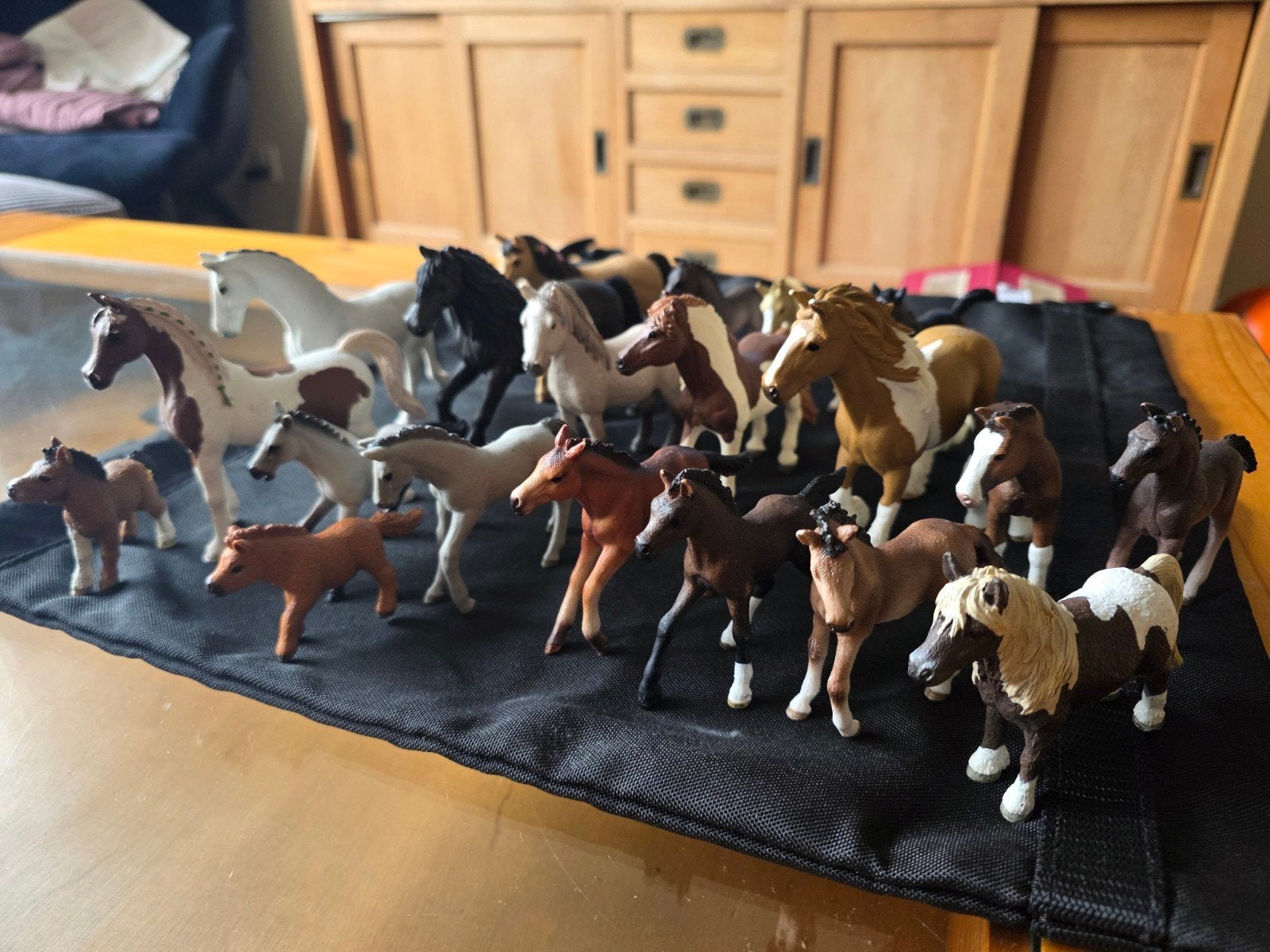 Grote collectie Schleich paarden en veulens, Ophalen of Verzenden, Zo goed als nieuw