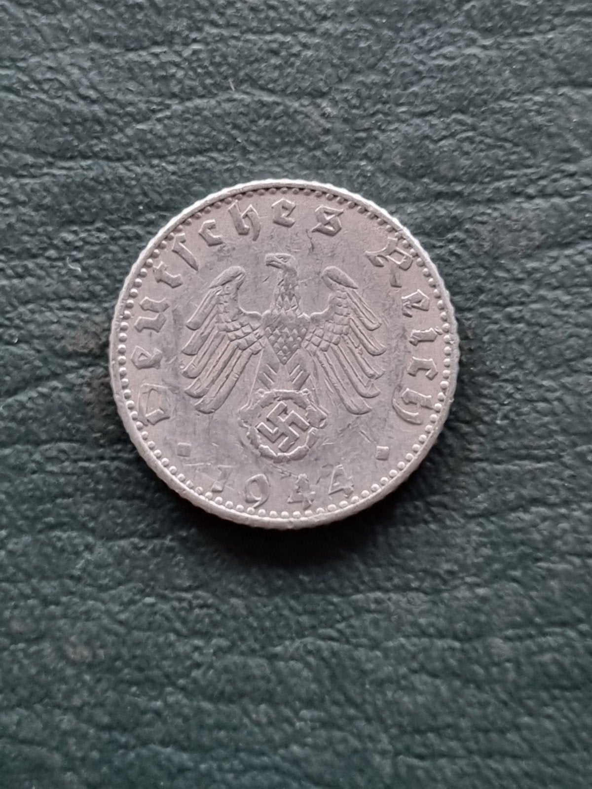 Duitsland 50 reichspfennig 1944 G met hakenkruis, Ophalen of Verzenden, Duitsland