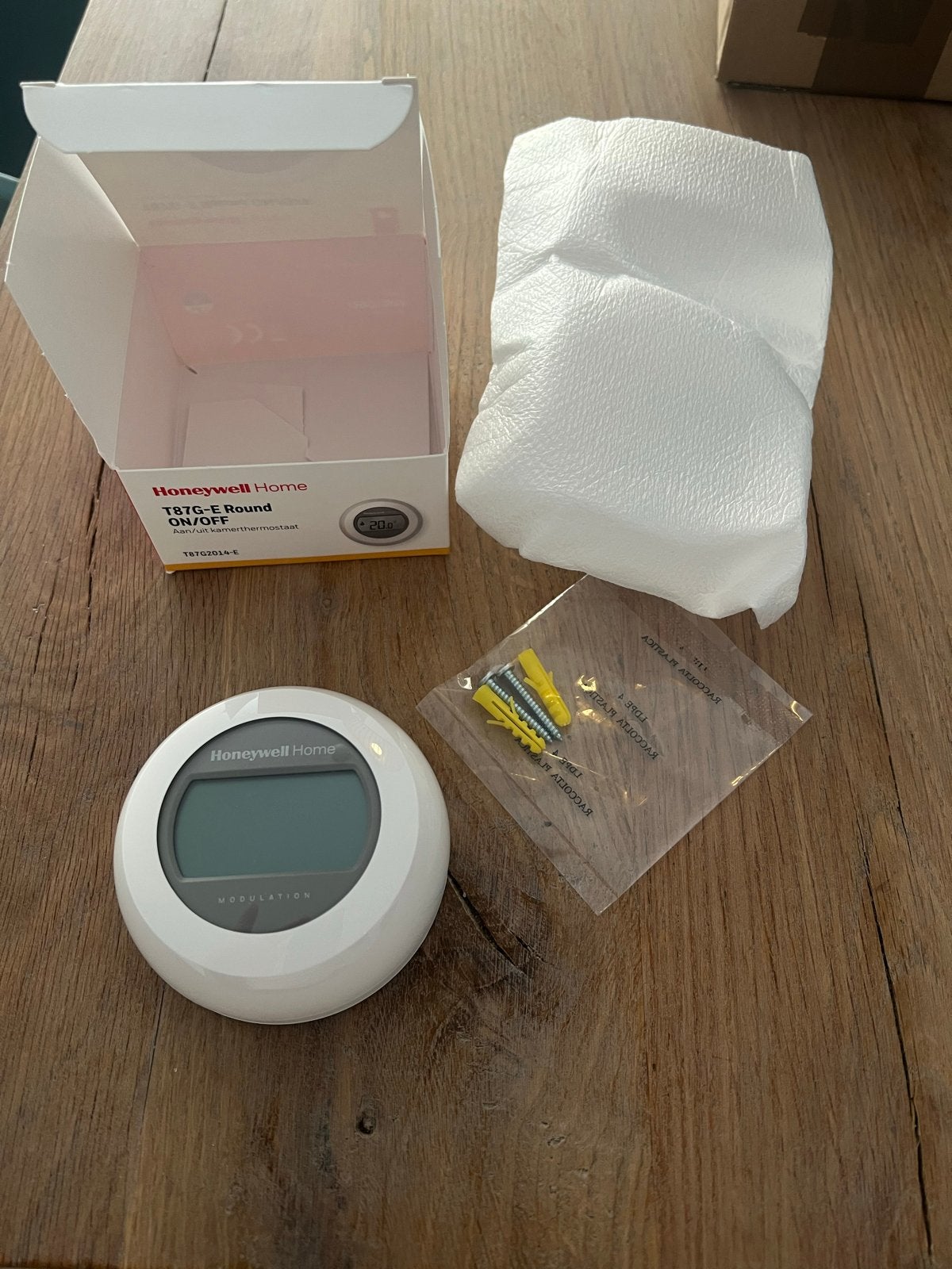 Honeywell T87M Home Round Modulerende Thermostaat, Ophalen of Verzenden, Nieuw