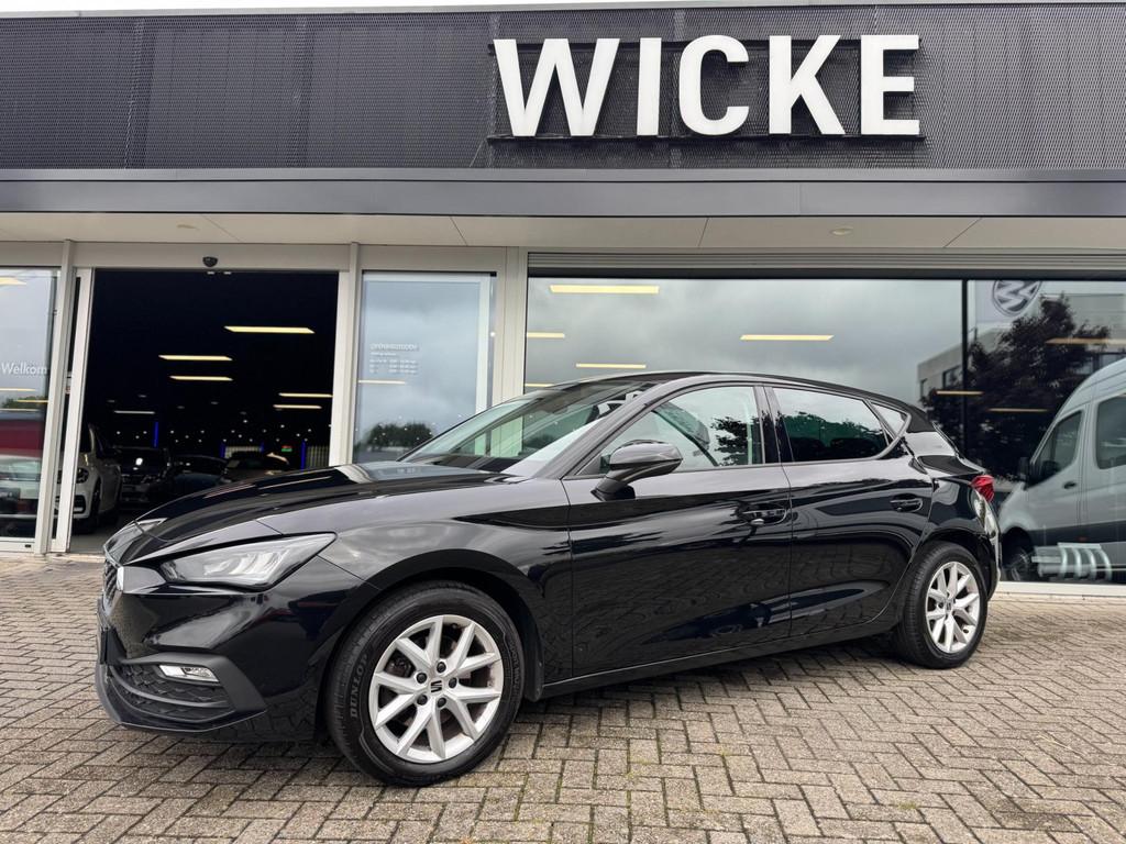 SEAT Leon 1.0 eTSI Style DSG 110 PK Led Camera Stoelverw. Na, Stof, Gebruikt, Zwart, Leon