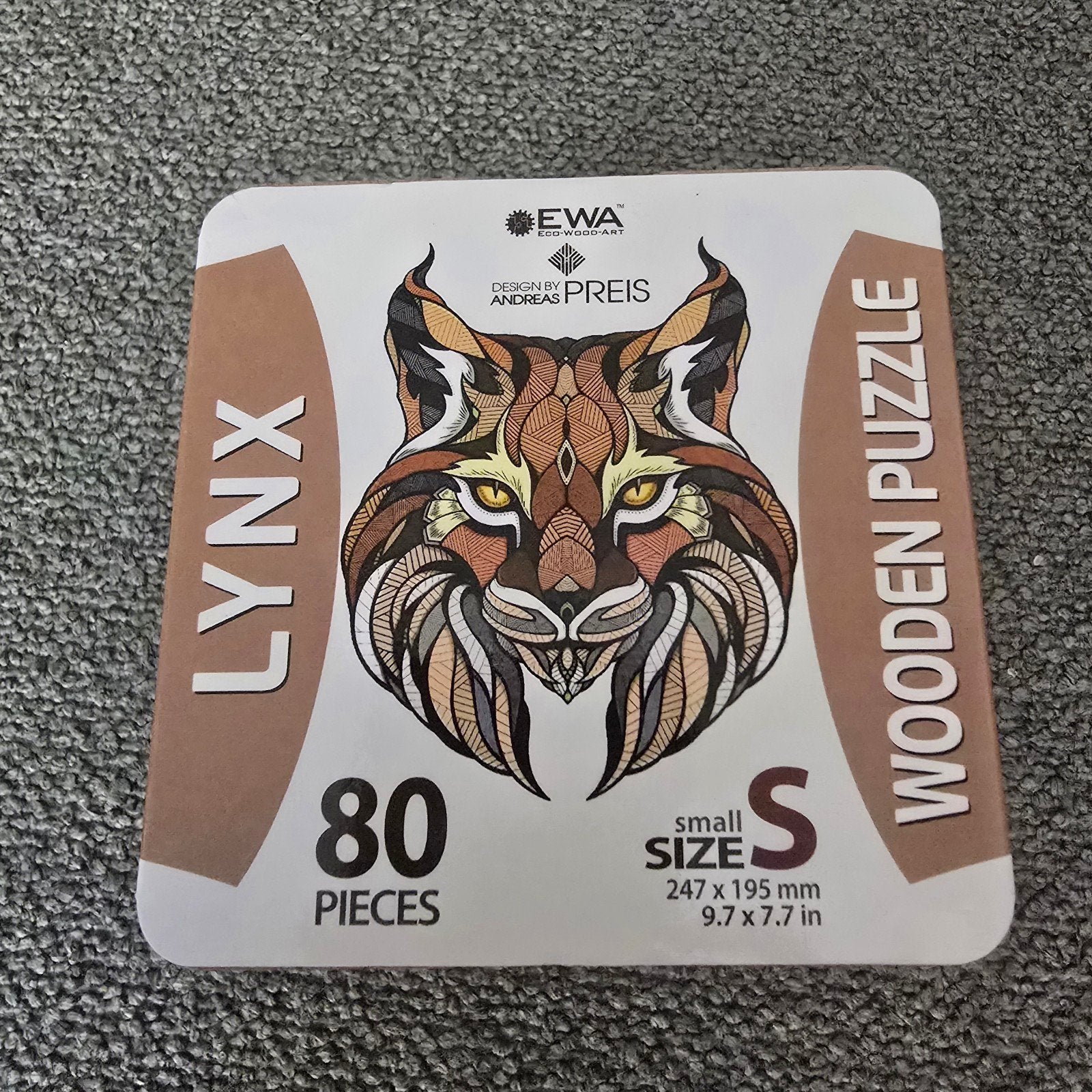 Houten Puzzel Lynx, Ophalen, Zo goed als nieuw, Overige typen