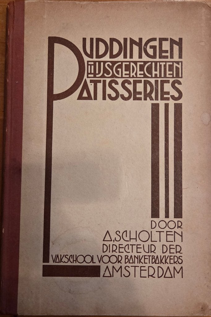 Puddingen, ijsgerechten, patisseries, A.Scholten,1946, 3druk, Gelezen, Verzenden, A.Scholten, Nederland en België