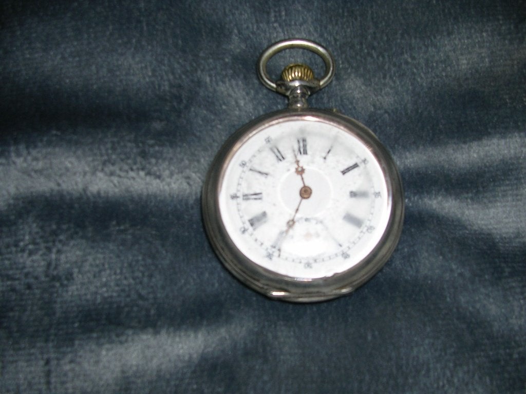 Goed lopende zilveren zakhorloge., Overige merken, Zakhorloge, Zilver, 1960 of later