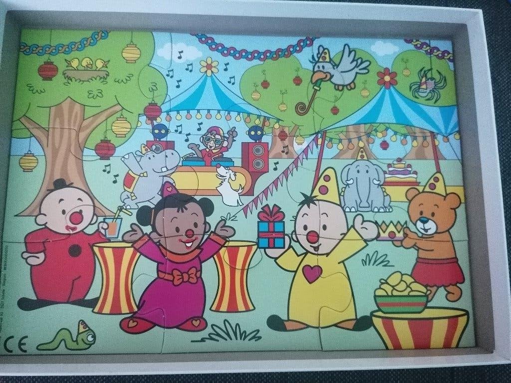 Bumba puzzel 9 stuks he verjaardagsfeestje, Ophalen of Verzenden, Minder dan 10 stukjes, Zo goed als nieuw, 6 maanden tot 2 jaar
