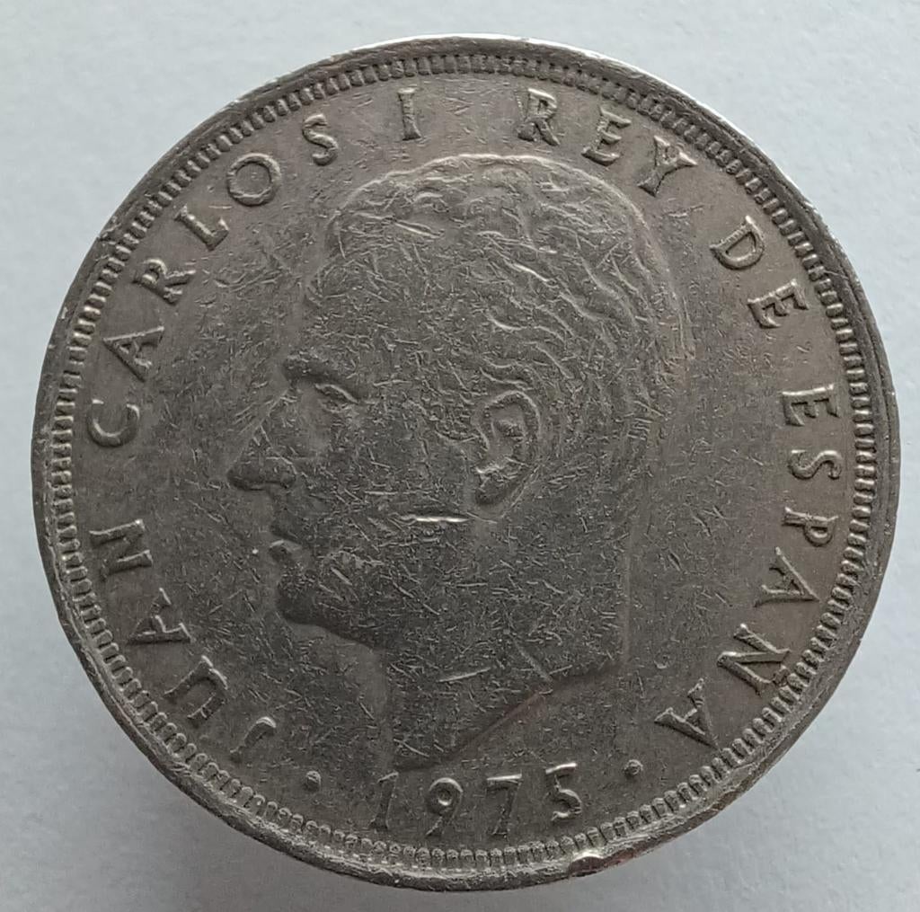 Spanje 25 pesetas 1975 *79 KM808 (misslag), Ophalen of Verzenden, Overige landen, Losse munt