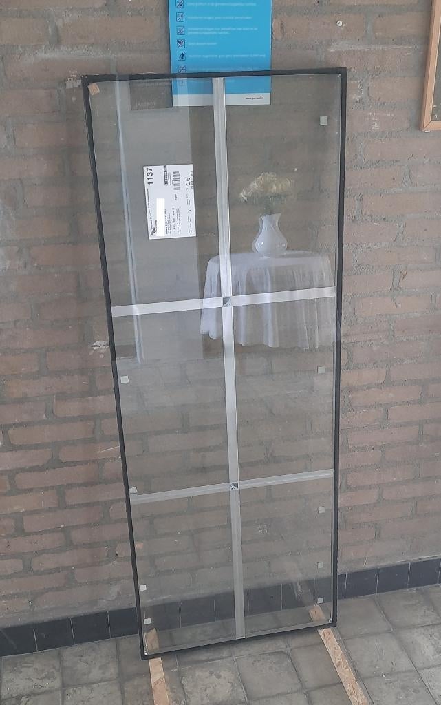 HR++ ruit met wienersprossen (1440mm hoog x 553mm breed), Doe-het-zelf en Verbouw, Glas en Ramen, Ophalen, Minder dan 80 cm, 120 tot 160 cm