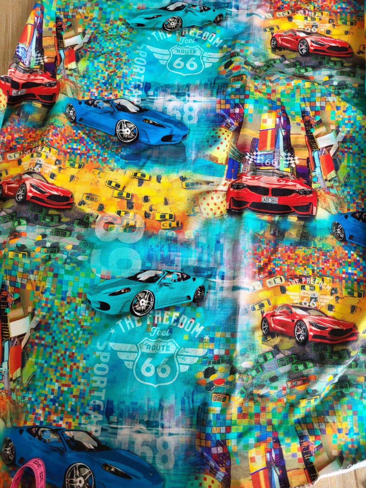 Stenzo auto tricot, Ophalen of Verzenden, Katoen, 30 tot 200 cm, 120 cm of meer