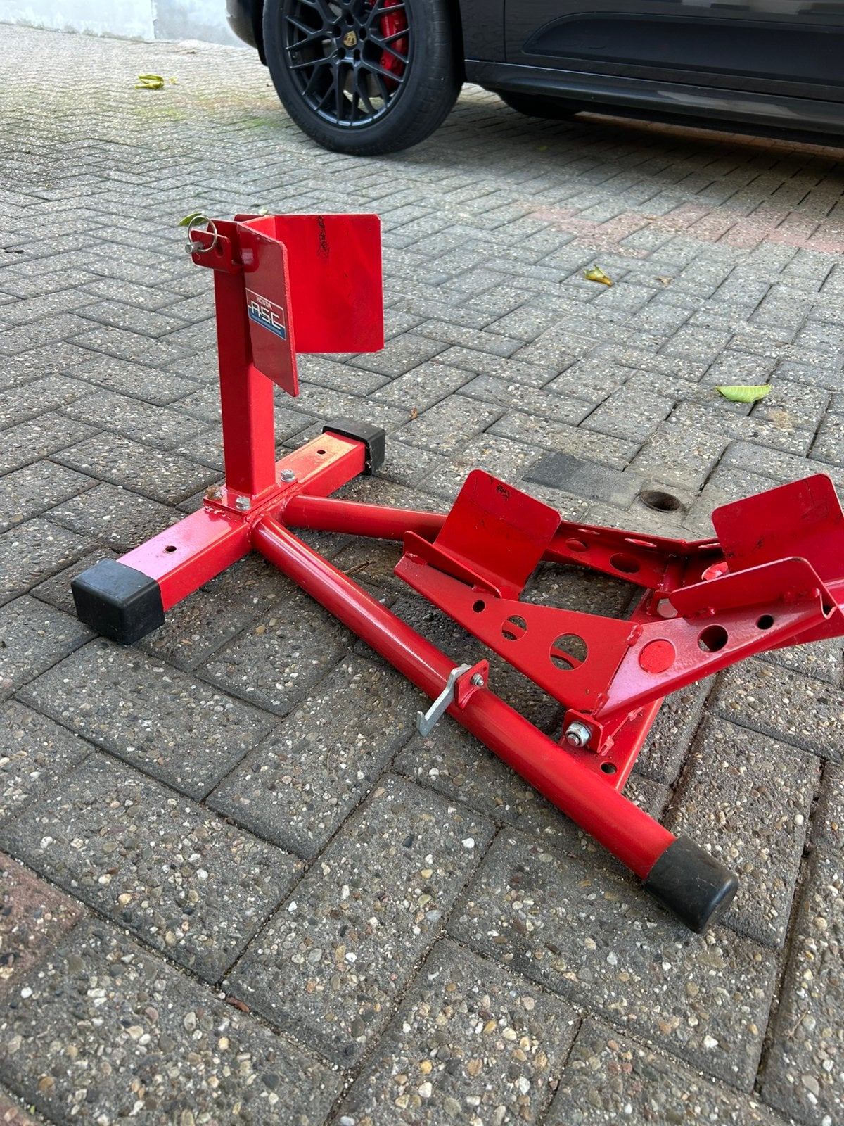 Motor inrij steun motor bok paddock stand, Ophalen