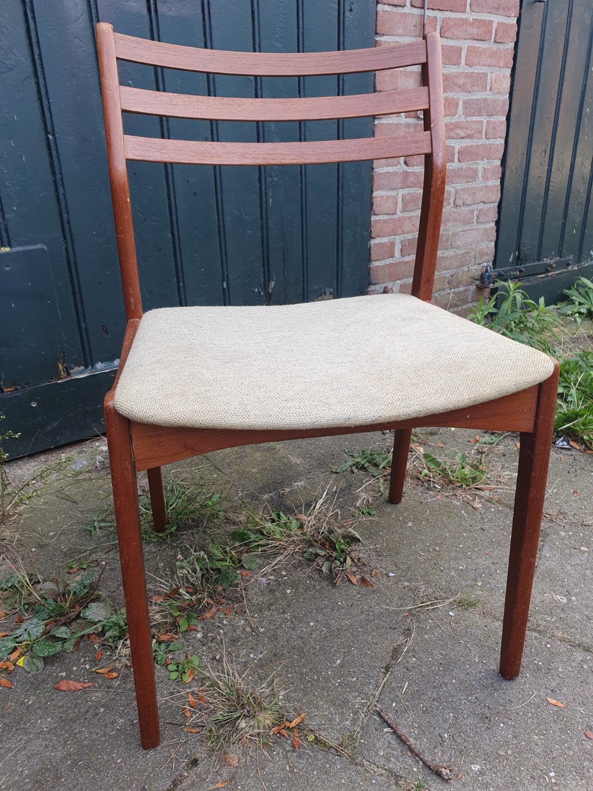 Vintage stoel., Ophalen, Gebruikt, Bruin, Vintage