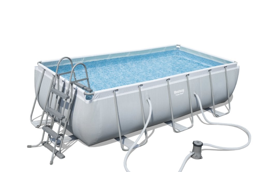 Bestway zwembad 404 x 201 x 100, 200 tot 300 cm, Zo goed als nieuw, Rechthoekig, Ophalen