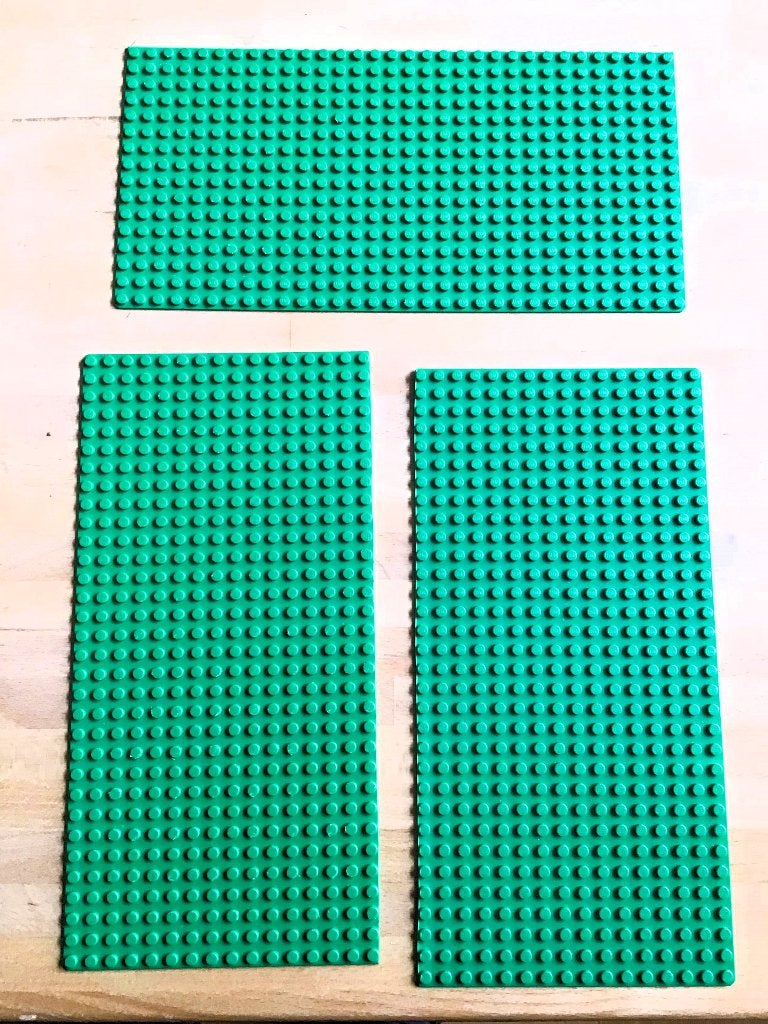 Groene LEGO basisplaten, Ophalen of Verzenden, Gebruikt, Grondplaat, Lego