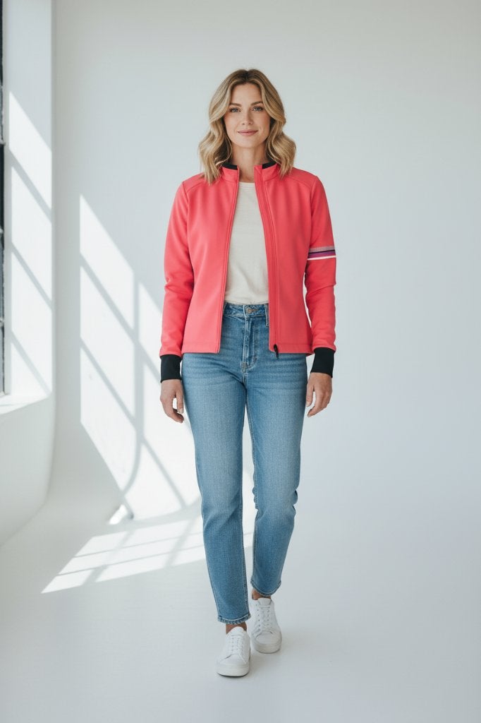 Zomerjas Softshelljas dames Windjack Outdoorjack Fietsjas, Maat 42/44 (L), Nieuw, Ophalen of Verzenden, Gonso