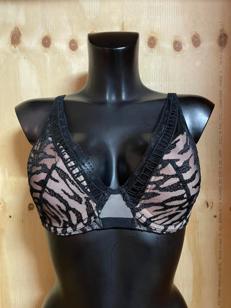 Chantal thomass bh 85c en 80d, Verzenden, Zwart, BH