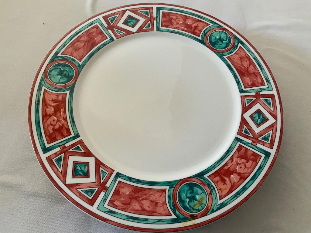 Te koop 6 pizza / onder borden Villeroy en Boch Rialto, Ophalen of Verzenden, Zo goed als nieuw, Bord(en), Overige stijlen