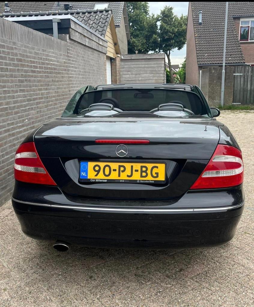 Mercedes-Benz CLK 1.8 Clk200 Kompr Cabriolet AUT 2004 Zwart, Automaat, Achterwielaandrijving, Zwart, 4 cilinders