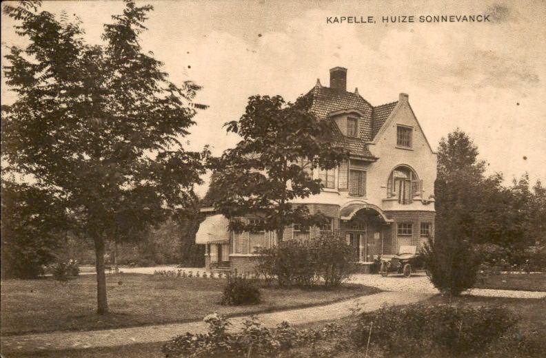 Kapelle - Huize Sonnevanck - Ansicht, Ophalen of Verzenden, 1920 tot 1940, Ongelopen, Zeeland
