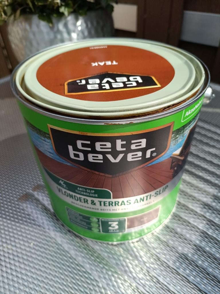 Cetabever Vlonderbeits Antislip Teak - Nieuwstaat, Ophalen of Verzenden