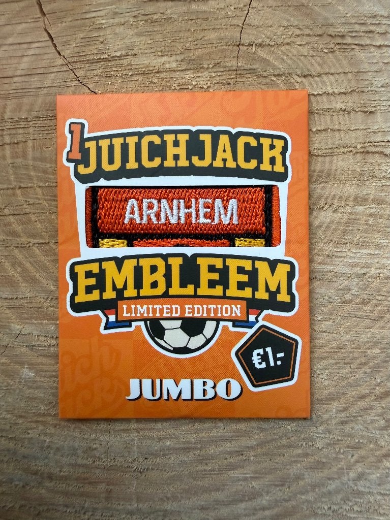 Arnhem Juichjack Embleem - Limited Edition Jumbo   Embleem, Ophalen of Verzenden, Winkel, Super of Benzinepomp, Overige typen