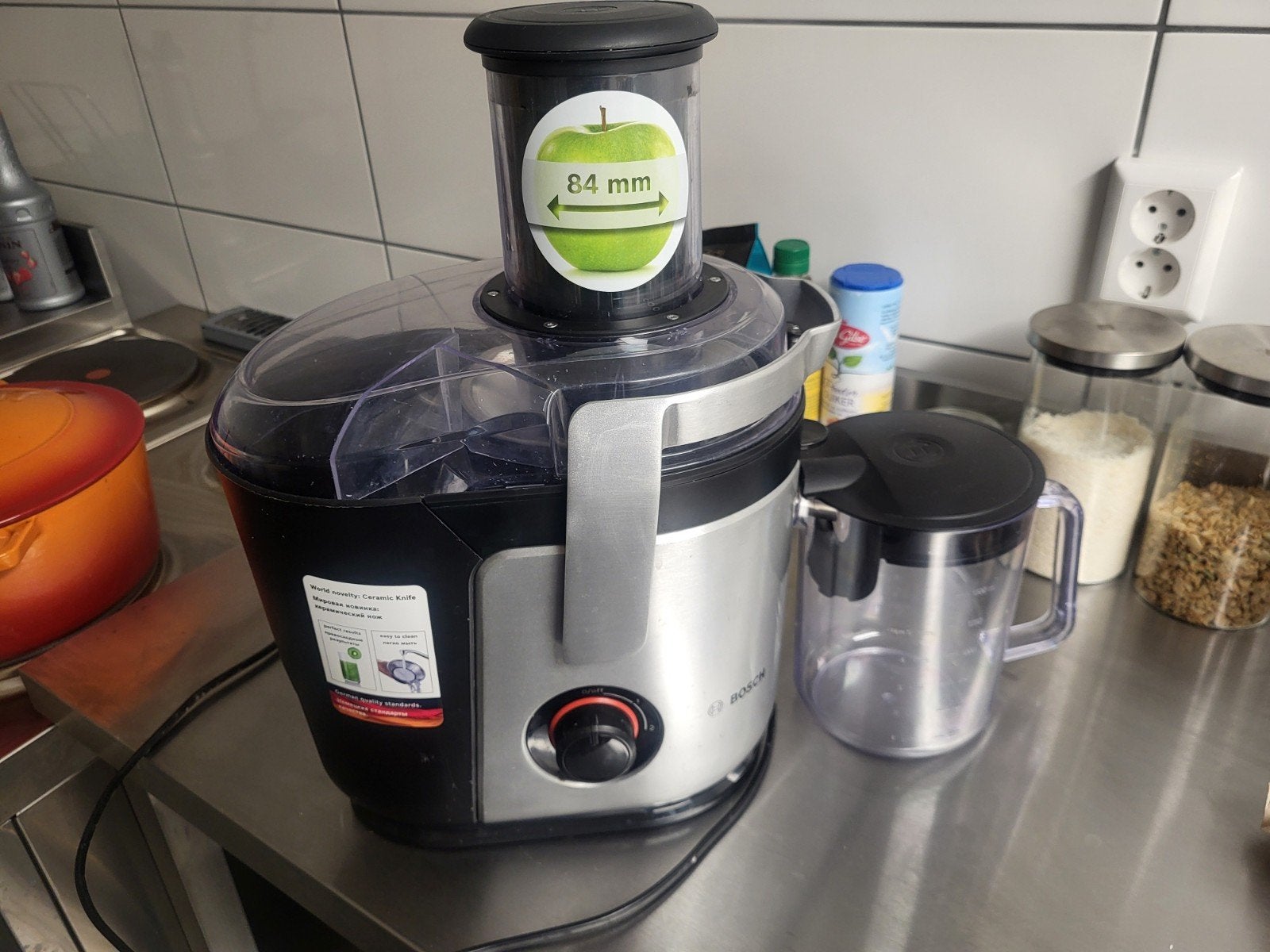 Bosch Sapcentrifuge - Krachtige Juicer voor Vers Sap, Ophalen, 1 tot 2 liter, 2 snelheden, Zo goed als nieuw