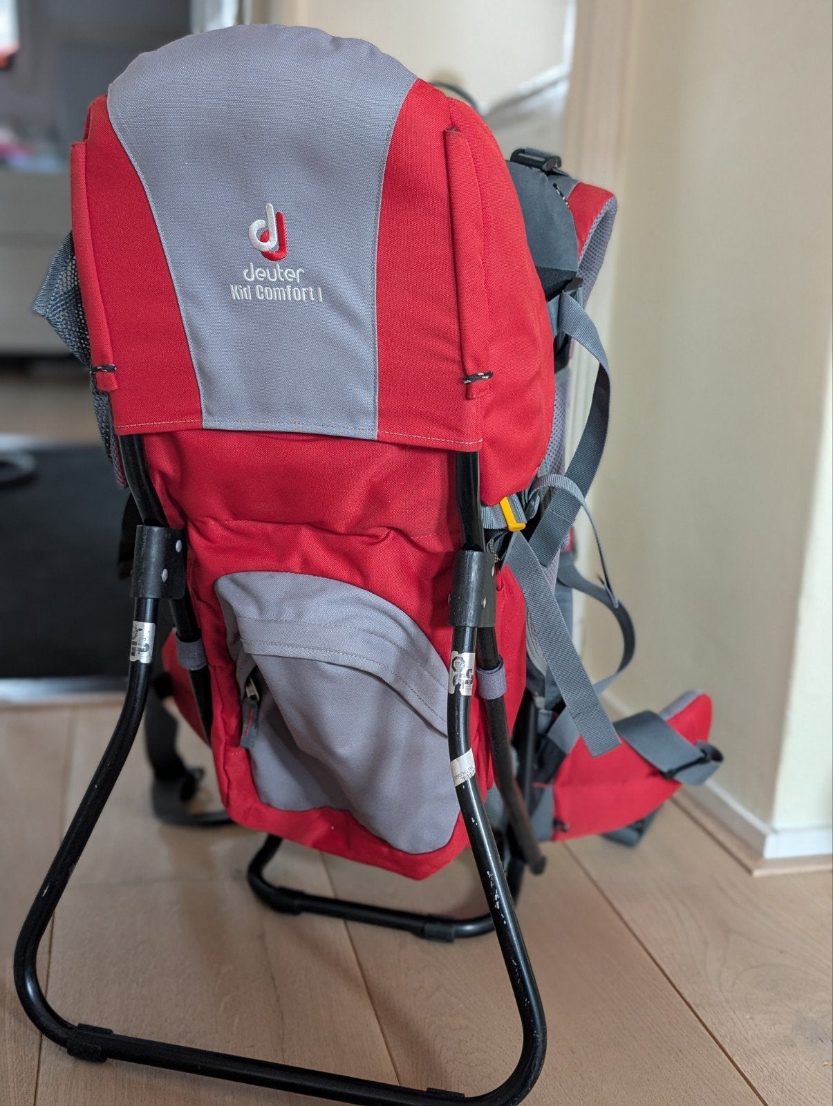 Deuter Kid Comfort 1 Draagrugzak - Ideaal voor wandelen, Overige merken, Gebruikt, Ophalen of Verzenden, Rug