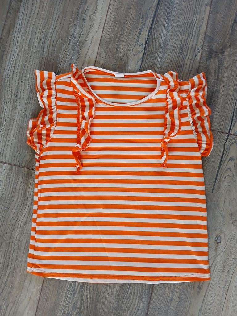 Nieuw orange shirt/t shirt/zomershirt/koningsdag t shirt, Ophalen of Verzenden, Nieuw, Meisje, Shirt of Longsleeve