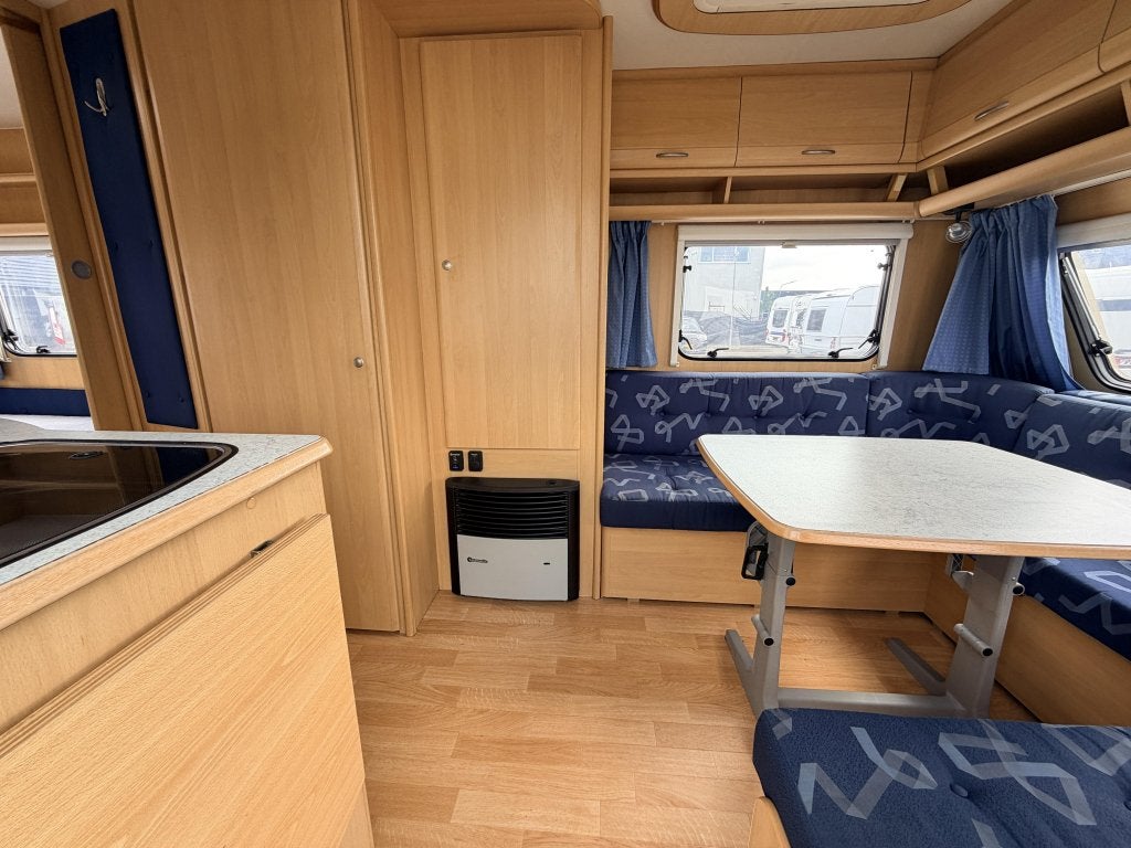 Dethleffs Camper 510 V zit+enkele bedden mover, Caravans en Kamperen, Rondzit, Bedrijf, Ringverwarming, Dethleffs