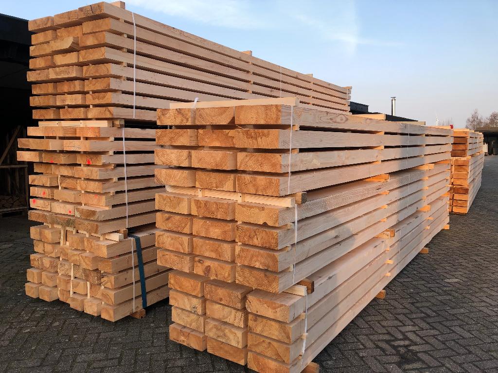 Zware Grenen balken fijn bezaagd 6 meter, mooie kwaliteit !, Ophalen, Grenen, Nieuw, Balk