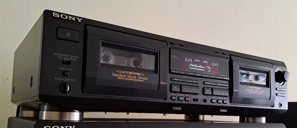 Sony TC-WE725, Ophalen of Verzenden, Dubbel, Sony, Tiptoetsen