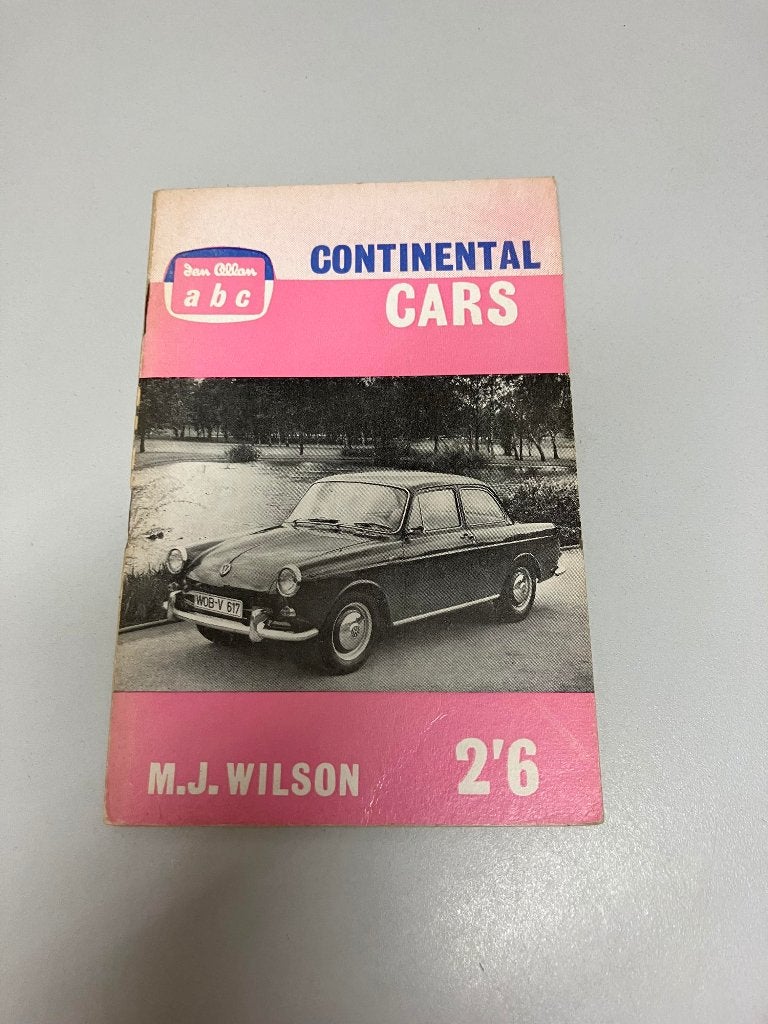 Continental cars Wilson Ian allan abc, Ophalen of Verzenden, Gelezen, Algemeen