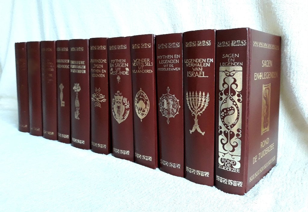 10X Thieme's Sagen, Mythen en Legenden, kunstleer gebonden, Boeken, Ophalen, Zo goed als nieuw