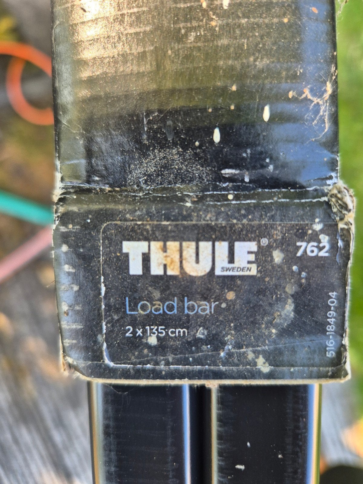 thule135 cm sguare load bars 2x, Ophalen