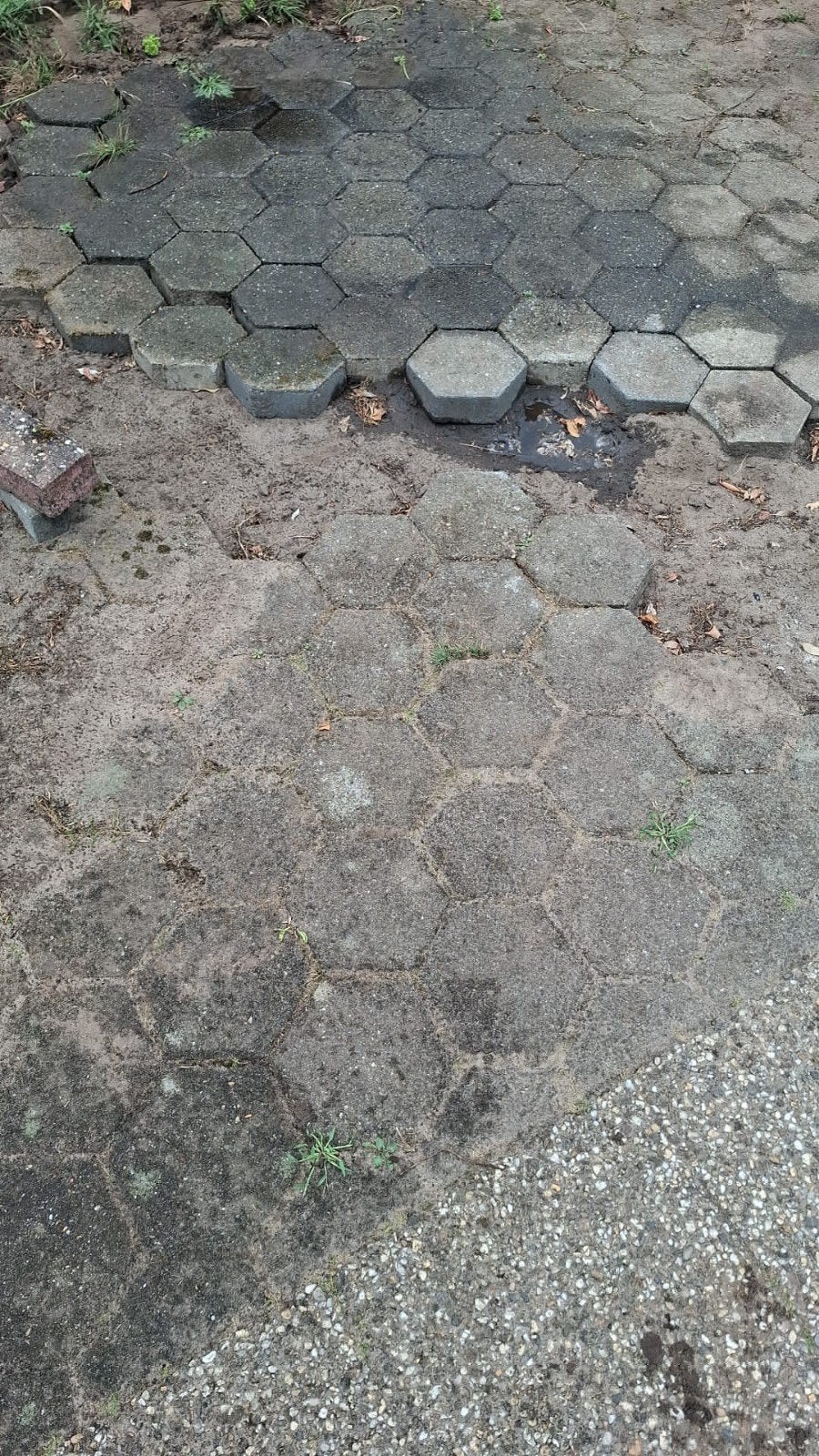 Hexagon tegels 8 a 10 m2, Tuin en Terras, Ophalen, Gebruikt, Beton, Terrastegels