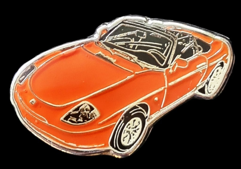 Fiat Barchetta pin- oranje epoxy, Verzenden, Nieuw, Transport, Speldje of Pin