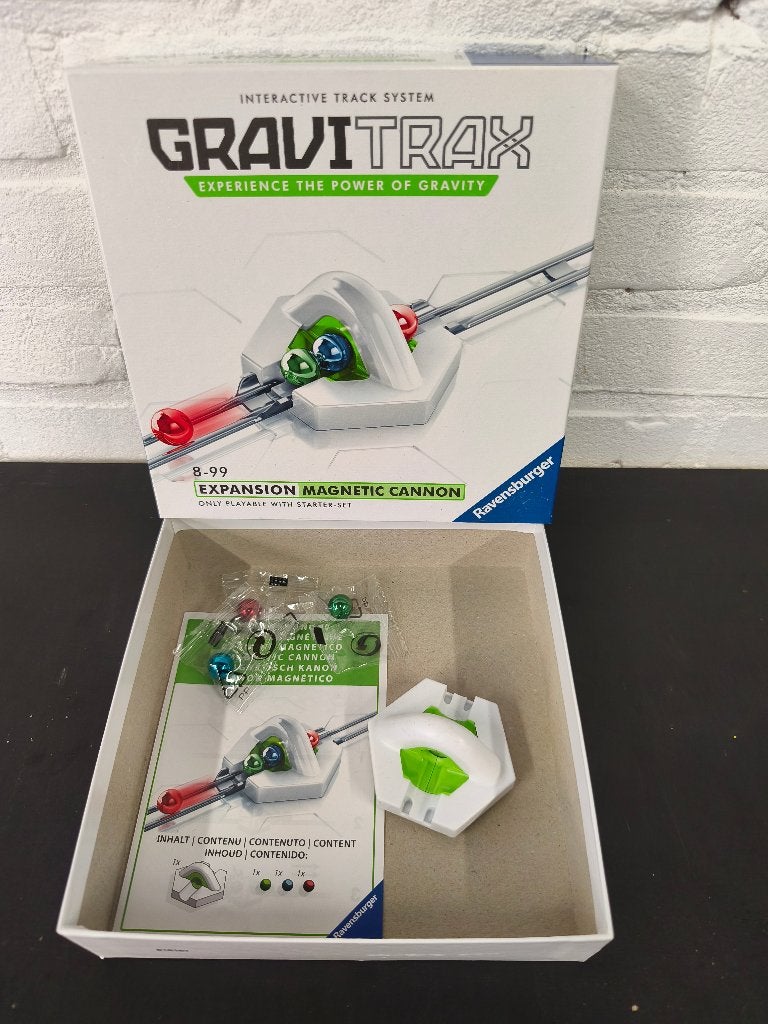 Complete Gravitrax uitbreidingsset Magnetic Cannon z.g.a.n., Ophalen of Verzenden, Zo goed als nieuw, Bouwen